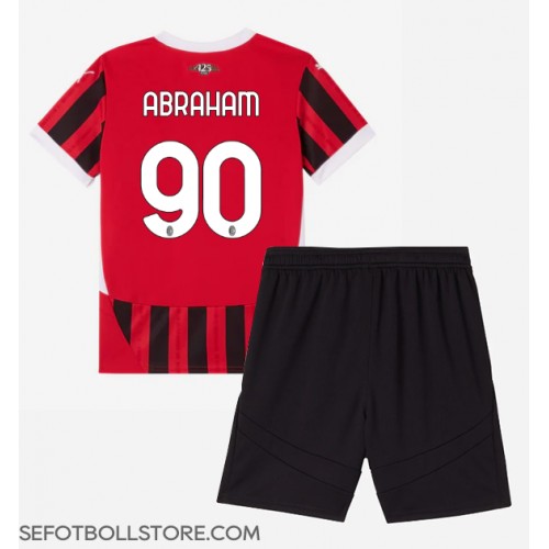 AC Milan Tammy Abraham #90 Replika babykläder Hemmaställ Barn 2024-25 Kortärmad (+ korta byxor)